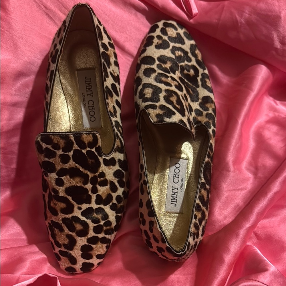 Jimmy Choo Animal Print Women's Loafers